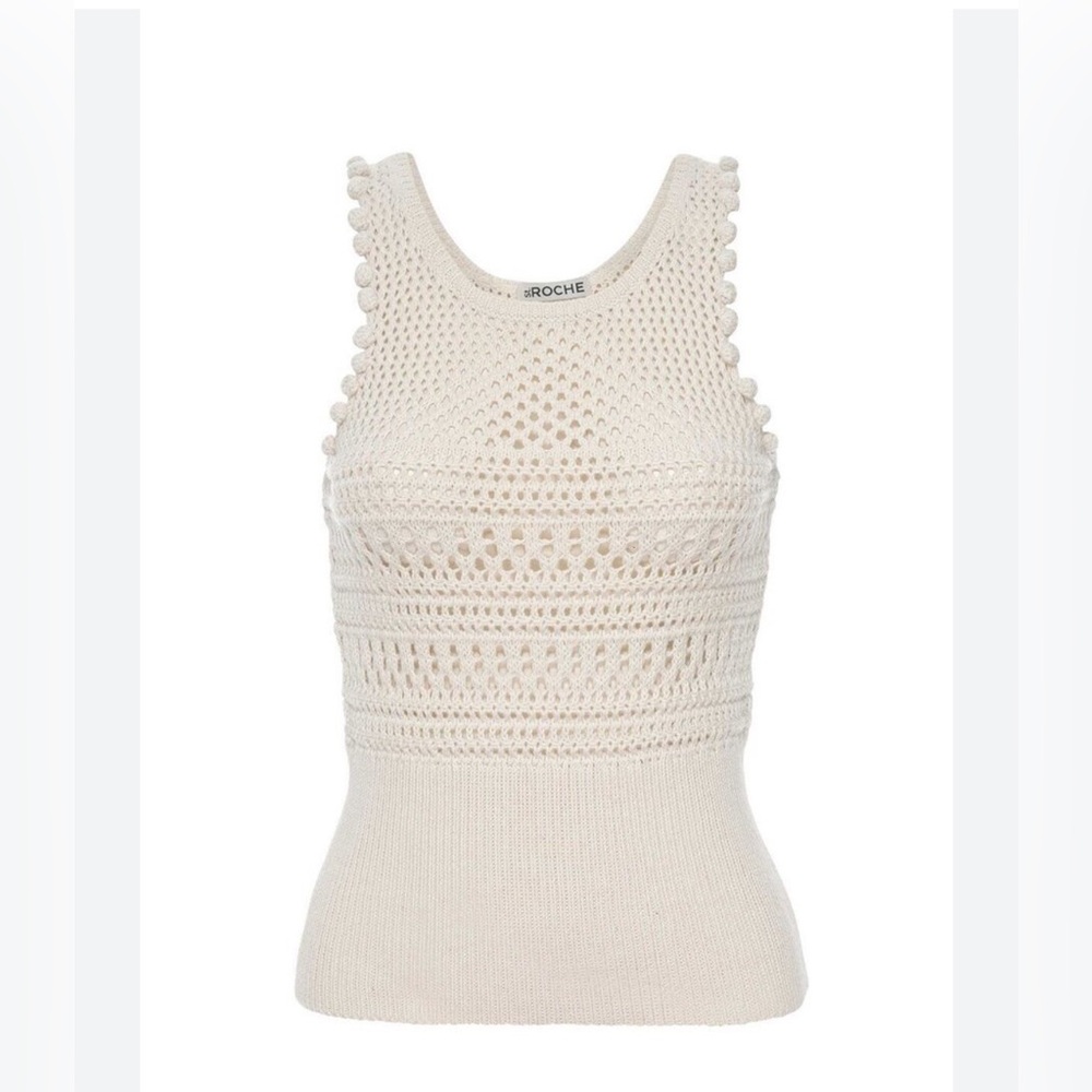 St Roche Marilyn Top in Cream Knit Size Small